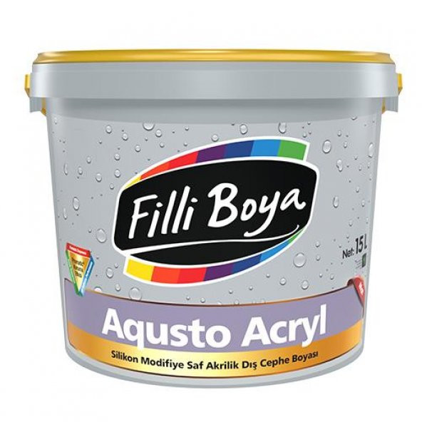 Filli Boya Aqusto Acryl Saf Akrilik Dış Cephe Boyası 15 Lt - 1