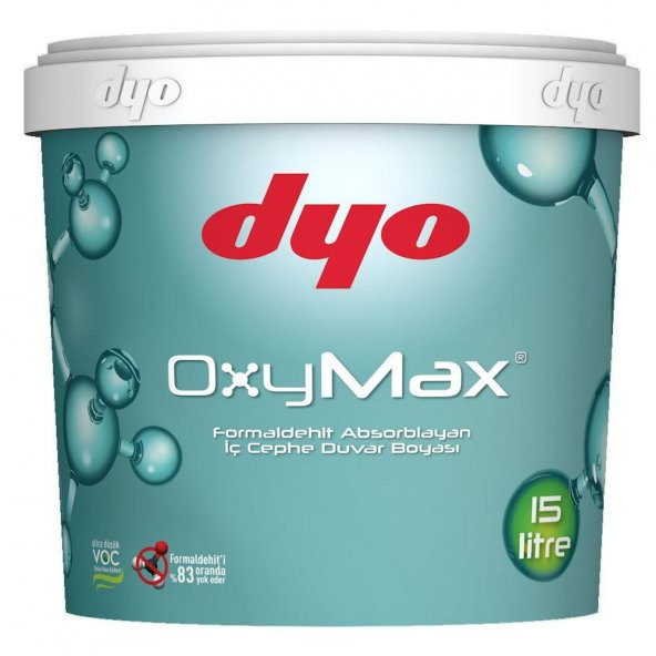 Dyo Oxymax Antibakteriyel Saf Akrilik İç Cephe Boyası 15 Lt