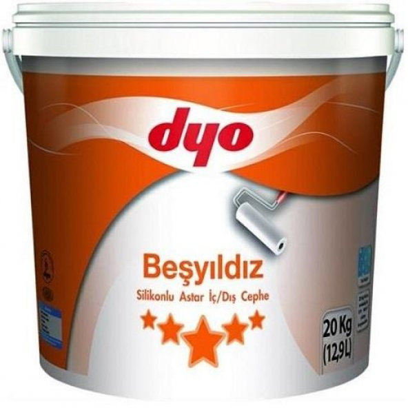 Dyo Beşyıldız Silikonlu İç Dış Astar 3.5 Kg Beyaz