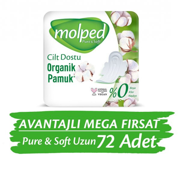 Molped Pure&Soft Uzun Avantajlı Mega Fırsat Paketi 72 Adet
