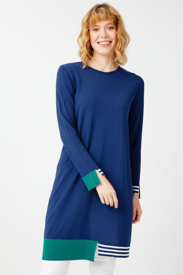 Çizgi Detaylı Rayon Tunik 20127.02 - 3