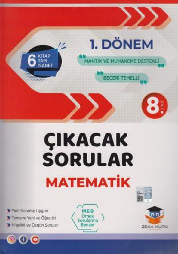 Zeka Küpü Yayınları 8. Sınıf Lgs Matematik 1. Dönem Çıkacak Sorular 2021-2022