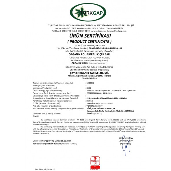 EĞRİÇAYIR ORGANİK KARAKOVAN PETEK BALI 400 Gr. - 4