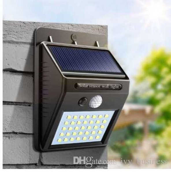30 Led Sensörlü Solar Aydınlatma Güneş Enejisi İle Şarj Olur - 2
