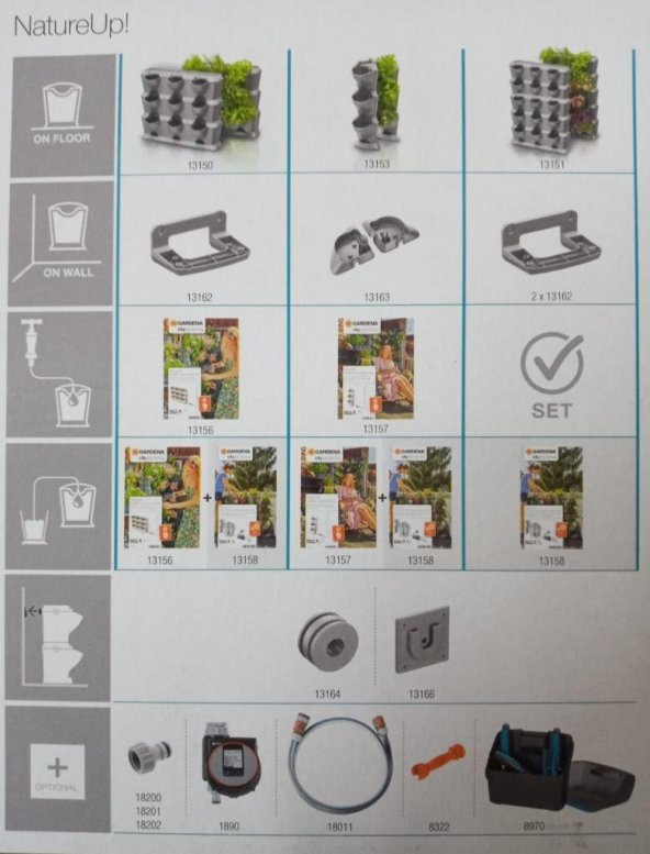 Gardena 13158-20 NatureUp Otomatik Sulama Seti Damla Sulama Sistemi - 7