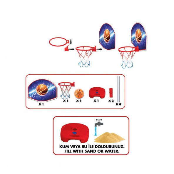 03407 Dede Ayaklı Basket Potası - 2
