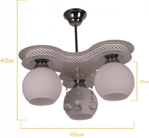 Aviza Avize Pervane 3 Lü Avize - 5