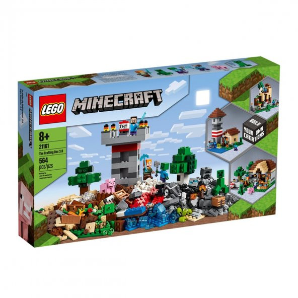 21161 Lego Minecraft - Çalışma Kutusu 3.0, 564 Parça +8 yaş - 1