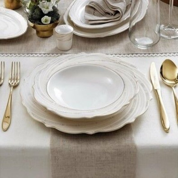 Pierre Cardin Helezone 60 Parça 12 Kişilik Yemek Takımı - 1