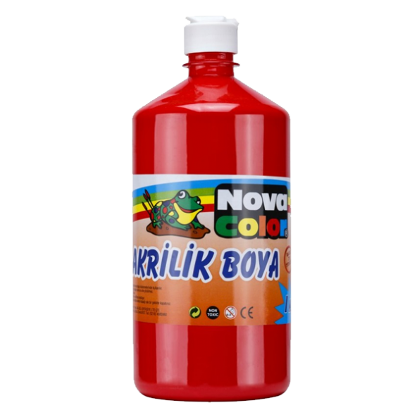 Nova Color Akrilik Boya 1 KG Kırmızı NC-222 - 1
