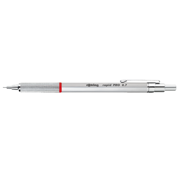 Rotring Versatil Kalem Rapid Pro 0.7 Gümüş 1904256 - Resim 2