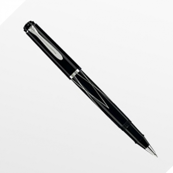 Pelikan Tükenmez Kalem Raute Üçgen Gümüş Metal Gövde K215 - 2