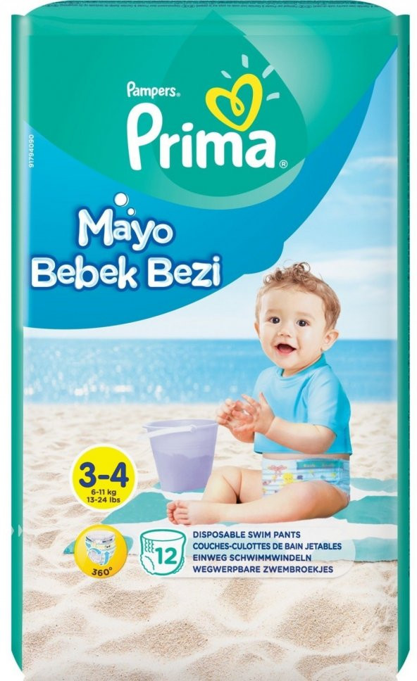 Prima Mayo Bebek Bezi 3-4 No 12li