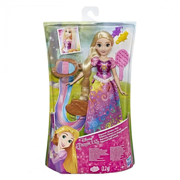 E4646 Disney Prensesleri Gökkuşağı Saçlı Rapunzel / +4 yaş