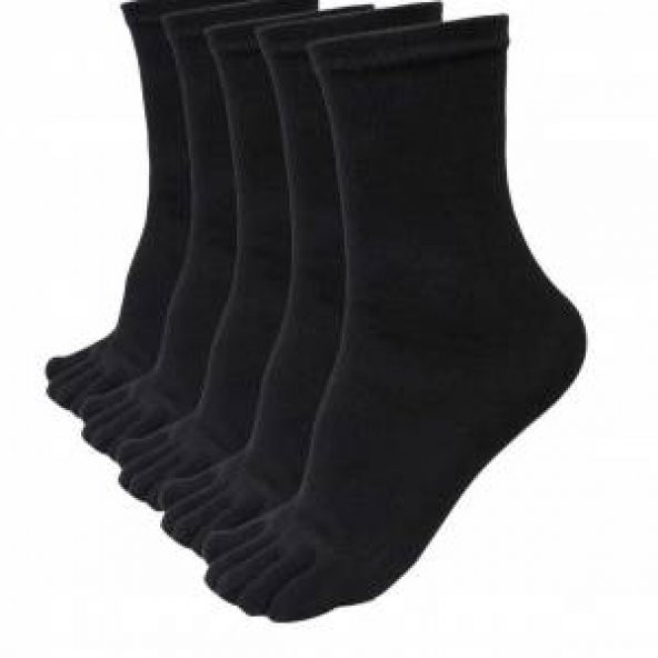 5 çift parmak çorap 37-44 numaralar arası pamuklu çorap