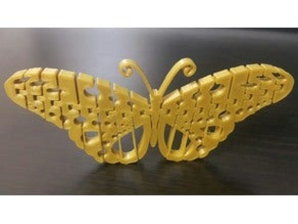 Kelebek  Biblo Dekoratif Hediyelik Süs Eşyası Maket