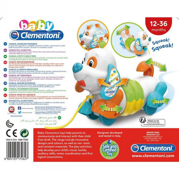 17262 Çek Çek Köpek /BabyClementon +9 ay - 3