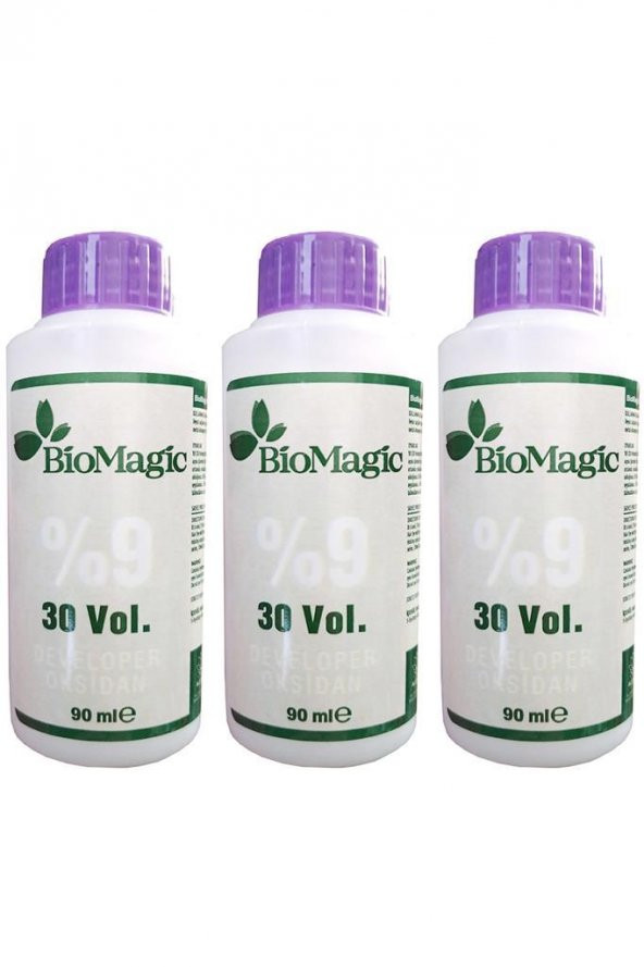 Biomagic Developer Peroksit-Oksidan 30 Volüm (9) 90 Ml. 3 Adet
