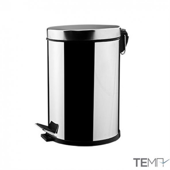 TEMA 81119 PEDALLI 12 LT KAPAKLI ÇÖP KOVASI 304 KALİTE KROM