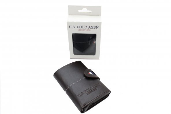 Plcuz 9209 U.S.Polo Assn.Suni Deri, Mekanizmalı Cüzdan, Kartlık
