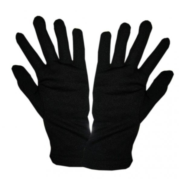 5 çift siyah garson gösteri eldiveni PAMUKLU eldiven Egzema eldiveni