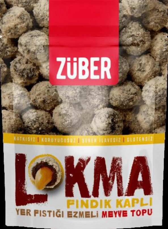 Züber Lokma Fındık Kaplamalı Meyve Topu 6 x 96 G