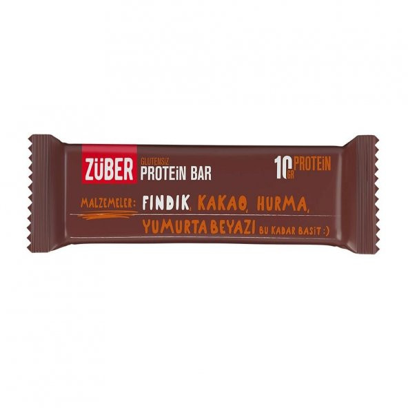 Züber Protein Glutensiz Fındıklı Bar 35 Gr