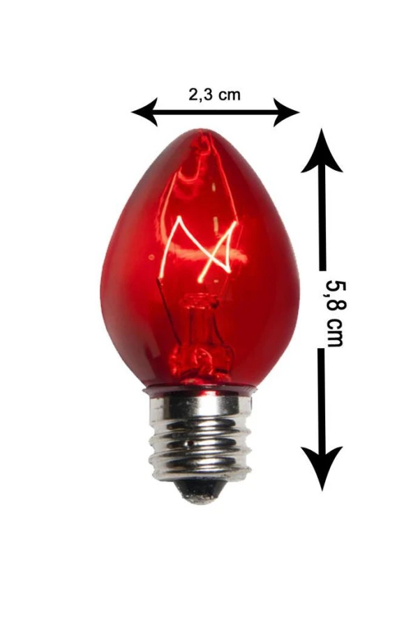 Şahnet C7 10W Renkli Parfüm Ampul E14 (5 Adet) - 4