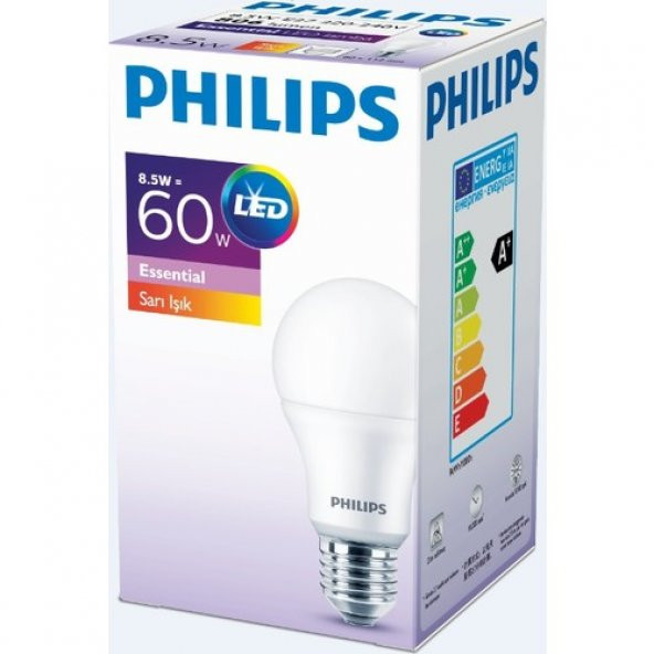 Philips 9W (60W) Led Ampul Sarı 2700K E27