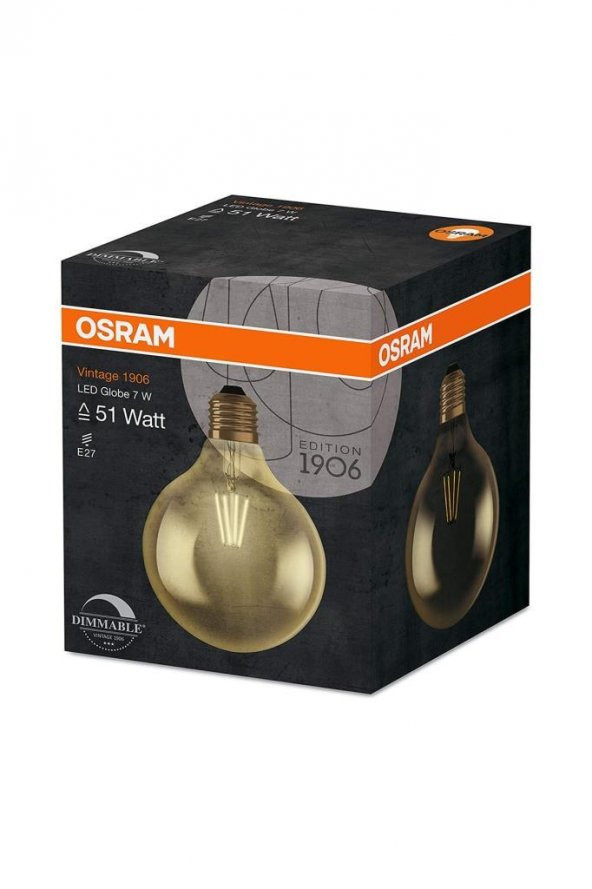 Osram 7W (51W) Vintage 1906 E27 Rustik Led Globe - 2