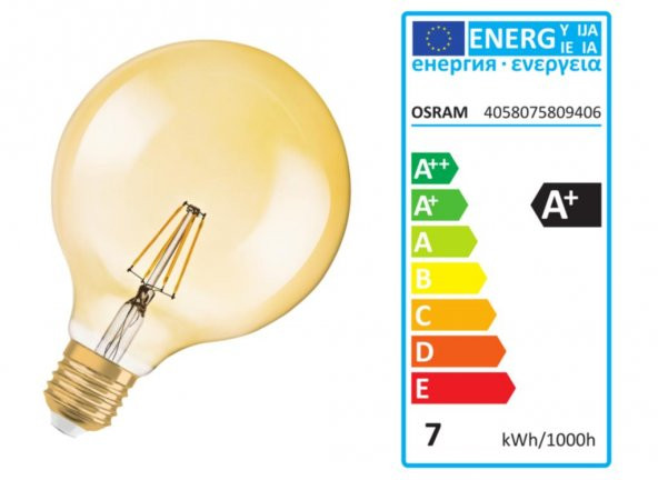 Osram 7W (51W) Vintage Rustik Ampul - 1