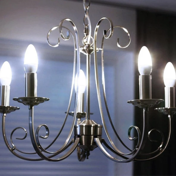 Osram Ledvalue 4,9-5W (40W) Led Mum Ampul Beyaz 6500K - E14 Duy - Resim 2