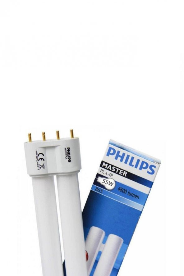 Philips Master PL-L 55W / 865 / 4P  Beyaz Enerji Tasarruflu Floresan Lamba 54,116 Cm