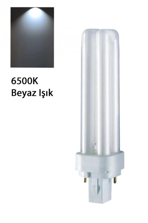 Osram Dulux D 13/865 2P PLC Spot Ampul 6500K Beyaz (10 Adet) - 2