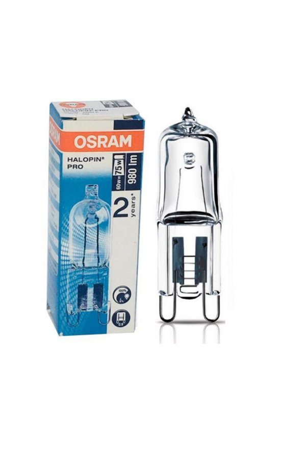 Osram Halopin Pro 60W (75W) Dim Halojen Kapsül Ampul G9 Sarı 2800K