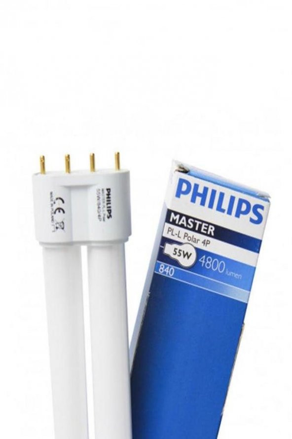 Philips Master PL-L 55W/840/4P Enerji Tasarruflu Floresan Lamba Gün Işığı 54,16 Cm