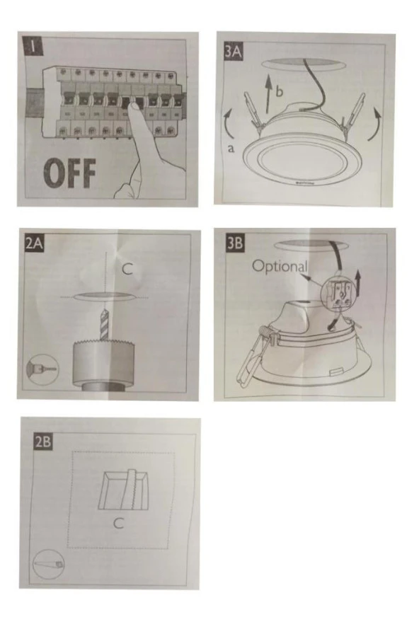 Philips Meson 17W Sıva Altı Led Spot Lamba Sarı 3000K Delik :15 Cm - 7