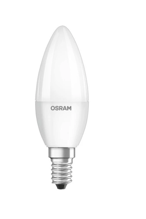 Osram  4,9W-5W  Işığı Kısalabilen Led Mum Ampul Sarı 2700K E14 Duy