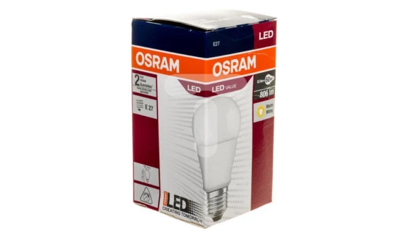 Osram 8,5W(60W) Led Ampul E27 2700K Sarı ürün görseli