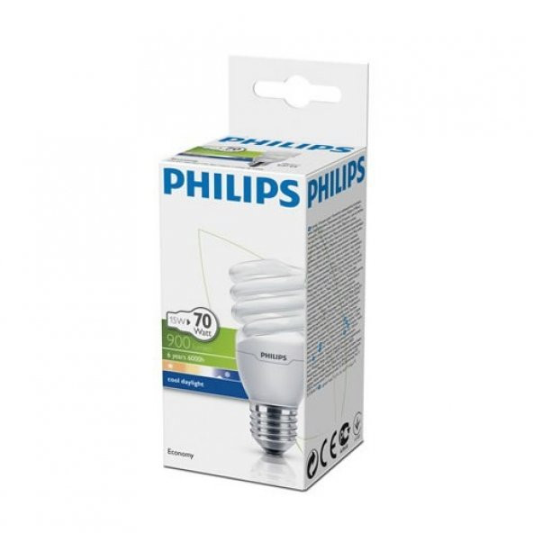 Philips 15W (70W) Ekonomik Ampul Beyaz E27