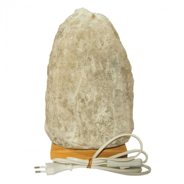 LokmanAVM Doğal Kaya Tuzu Lambası Çankırı Kablolu Ampullü Beyaz 9-10 Kg - 4