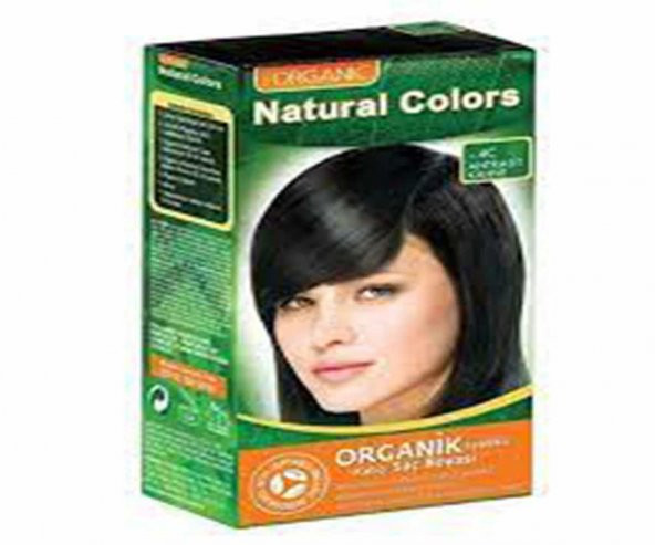 Organic Natural Colors Saç Boyası 4C Antrasit Kahve