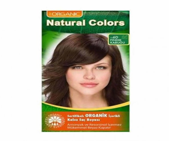 Natural Colors Organik Saç Boyası 6D - Fındık Kabuğu