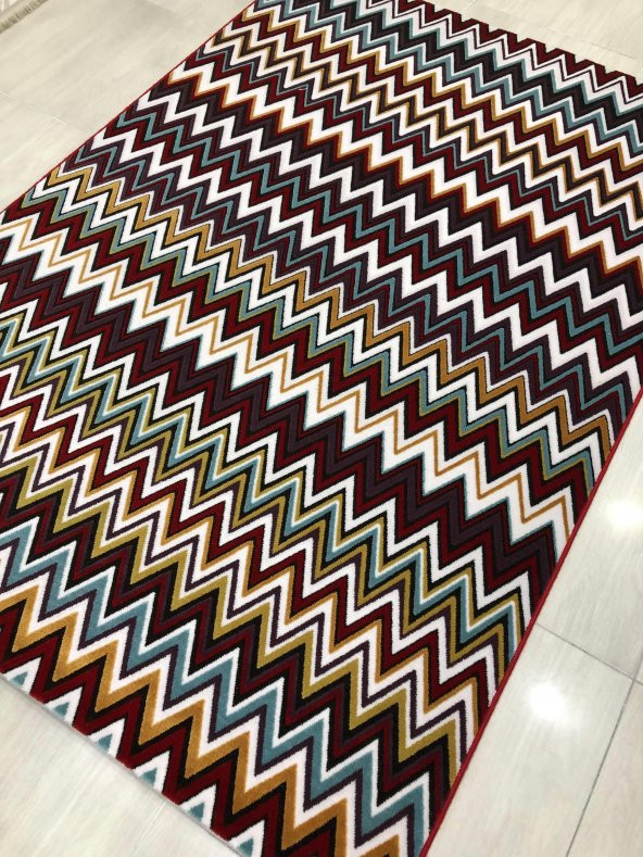 Bahariye Halı Saroz 4102 Renkli 160x230 İnce Halı 4 M2 ! - 3