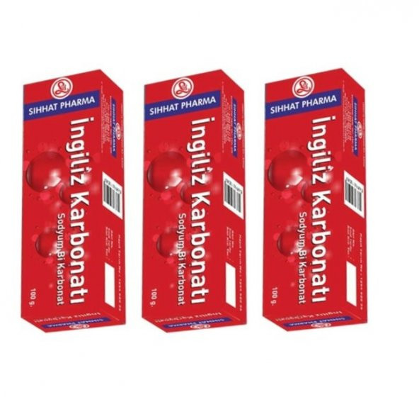 Sıhhat Pharma Ingiliz Karbonatı 100 gr - 3lü paket
