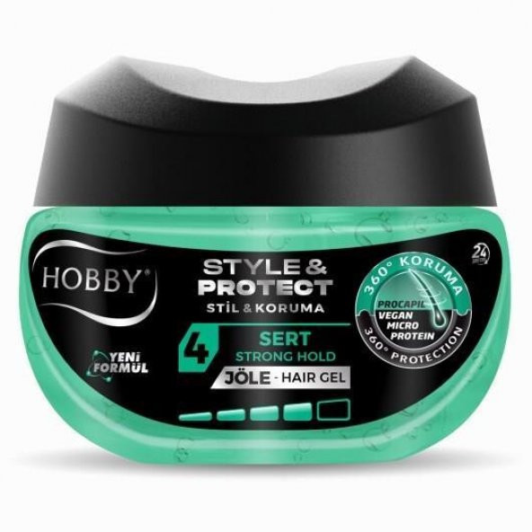 Hobby Saç Jölesi Style Protect Sert Tutuş 400 Ml - 2