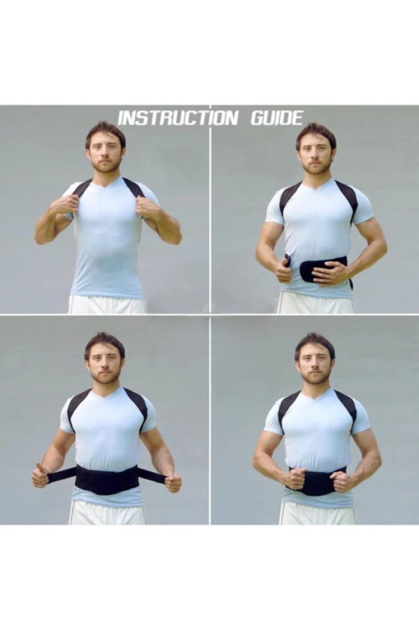 Manyetik Kamburluk Önleyici Dik Durmayı Sağlayan Bel Sırt Destek Aparatı - Resim 7