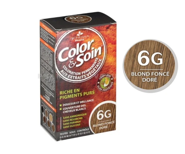 Color Soin Saç Boyası 6G - Koyu Kestane