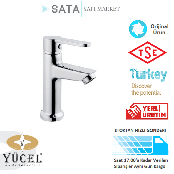 Yücel Venüs Mix Tekli Lavabo Bataryası (Tse)