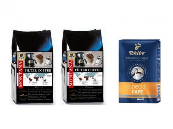 Tchibo Filtre Kahve 250 Gr. ve Montana Filtre Kahve 500 Gr x 2 Ad